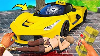 ТАКСИСТ НА ФЕРРАРИ ОБМАНУЛ ДЕВУШКУ В ГТА 5 МОДЫ! ОБЗОР МОДА В GTA 5! ВИДЕО ГТА ИГРЫ MODS