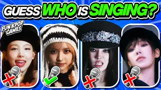 GUESS THE KPOP IDOL WHO IS SINGING #2  [MULTIPLE CHOICE] - FUN KPOP GAMES 2024