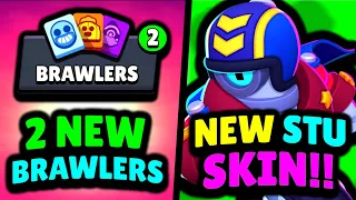 2 NEW BRAWLERS!! | New STU Skin! | BRAWL NEWS