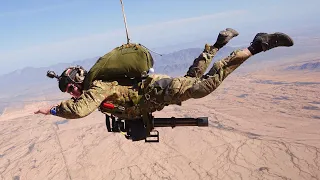 Skydiving with a Minigun