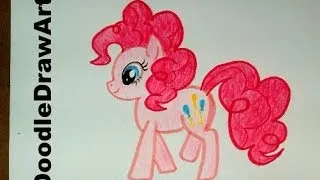 Drawing: How To Draw  Pinkie Pie - My Little Pony- Step by Step Lesson - Fan Art [HD]