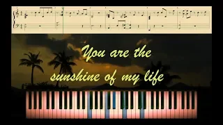 You are the sunshine of my life (Stevie Wonder) - piano tutorial 𝕀 sheet 𝕀 sweet EP performance