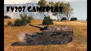 FV207 Gameplay, British tier 8 self-propelled gun, ARTILLERY, World of Tanks