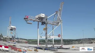 Port of Cork’s Ship to Shore Gantry Cranes Move into Position at Cork Container Terminal