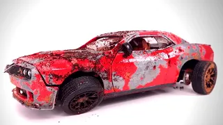 Diecast Model Car Restoration  Dodge Challenger SRT Customization | Restoring Videos | Automotive