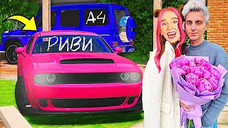 ПОДАРИЛ ТАЧКУ РИВИ ВЛАДА А4 в ГТА 5 МОДЫ! ОБЗОР МОДА В GTA 5! ВИДЕО ГТА ИГРЫ MODS