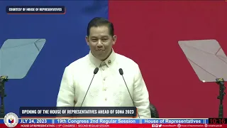 House Speaker Martin Romualdez opens Congress' second regular session #SONA2023