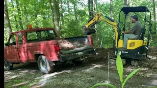 Moving rock an hauling some dirt