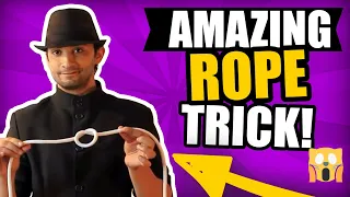 WOW! Amazing Rope Magic Trick Revealed! (Step By Step Tutorial)