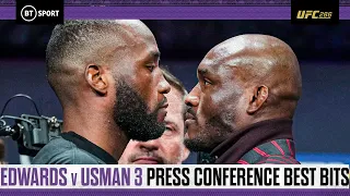 #UFC286 Press Conference Best Bits 🇬🇧 Edwards v Usman 3 is MASSIVE 😮‍💨