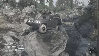 Spintires mudrunner SASQUATCH MOUNTAIN!!! 2nd visit plus GU PATROL!!