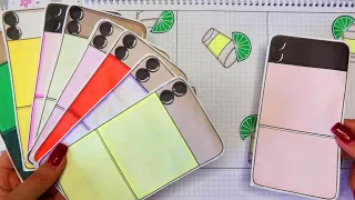 SAMSUNG GALAXY Z Flip 4 🌸 Paper DIY 🌸 Asmr 삼성 갤럭시 Z 플라이