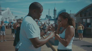 The Best Proposal Surprise at Santa Monica Pier