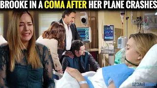 Brooke is in a coma after her plane crashes CBS The Bold and the Beautiful Spoilers