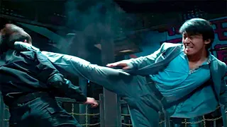 Epic scene from the movie SUPER BODYGUARD | Killer gang against one in iron boots | Fight scenes