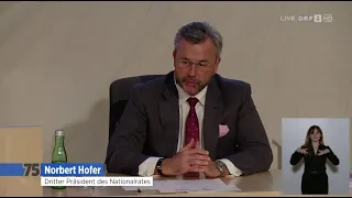 Norbert Hofer - Rede zu 75 Jahre konstituierende Sitzung des Nationalrates - 15.12.2020