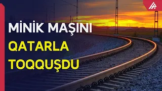 Qorunmayan keçiddə yola çıxan maşını qatar vurdu – APA TV