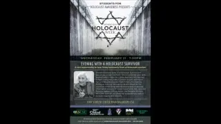 Holocaust Awareness - Evening With a Survivor