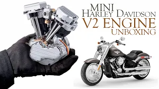 Harley V2 Engine model kit Unboxing And Setup | ASMR (Aesthetic) Unboxing | Cison FG-9VT Engine