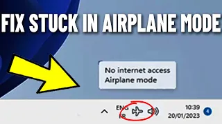 Fix Airplane Mode Stuck on Windows 11 / 10 | How To Solve Can't Turn off airplane mode ✈︎ ❌✔️