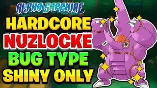 Pokemon Alpha Sapphire Hardcore Nuzlocke - BUG TYPE SHINY ONLY! (No Overleveling, No Items)