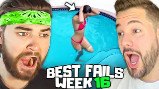 KingWoolz Reacts to FAILS OF THE WEEK!! w/ Mike | 2024 Part 16