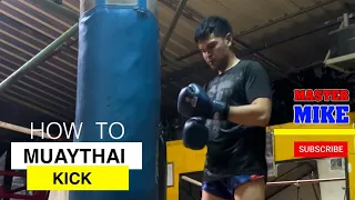 Muaythai Training with Blue Boxing Gloves #muaythai #muaythaitraining #nakmuay #นักมวย #muaythai