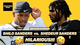 🤣 SHILO SANDERS vs. SHEDEUR SANDERS Best Funny Moments #ShiloSanders #ShedeurSanders #CoachPrime