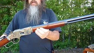 Marble's Tang Sight / Uberti 1873 Winchester rifle