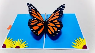 Butterfly pop up card tutorial | Easy and beautiful Greeting card for Mother's day | DG Handmade