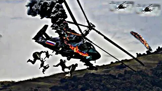 April 30th! Russian Ka-52 Combat Helicopter Carrying 5 Generals, Explodes in Ukrainian Skies