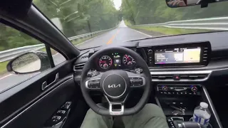 2022 Kia K5 GT Self Driving “Lane Follow Assist” No hands no feet!!