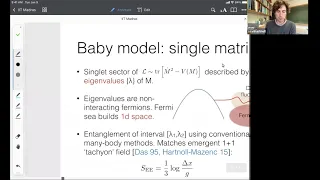 Sean Hartnoll -- Entanglement in Quantum Hall Matrix Models