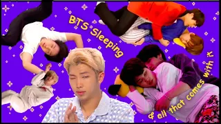bts sleeping but it's somehow chaotic