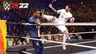 WWE 2K22 - Messi vs Mbappe