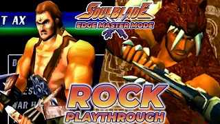 SOUL BLADE (PS1) - ROCK Edge Master Mode Playthrough - Soul Edge