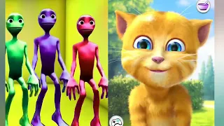 alian dance // talking ginger funny video// funny game 🎮🎯##talkingtom