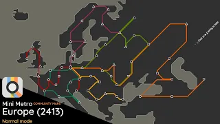 Mini Metro Community Maps: Europe (Normal Mode)