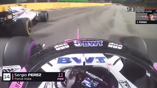 Sergio Perez Singapore Crash Onboard | F1 2018