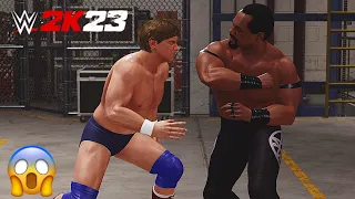 “ROWDY” RODDY PIPER VS FAAROOQ | BACKSTAGE BRAWL | GAMEPLAY | WWE 2k23