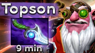 Топсон на Снайпере, купил дифуза на 9 минуте! - Topson Sniper 7.34 DOTA 2