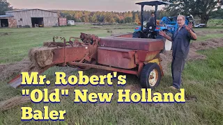 Running an old square baler, a look inside and how it works