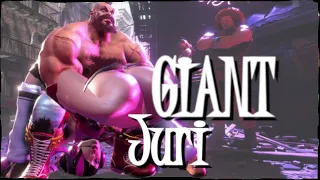 Zangief Wrestles GIANT Juri Pro Gamer 🐱 SF6 Fun MOD 4K