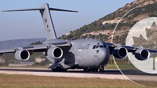 AMAZING C-17 GLOBEMASTER III CLOSE-UP TAKEOFF & AMAZING ENGINE SOUND!