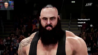 WWE Royal Rumble 2018 Triple Threat Brock Lesnar vs Braun Strowman vs Kane - vs Lugey & superzomgbbq