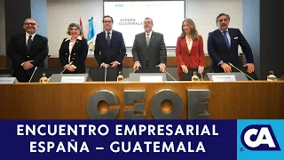 El presidente, Bernardo Arévalo, participó en el “Encuentro Empresarial España – Guatemala”