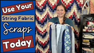 Quilting with Scraps | Creative Idea for Using Leftover String Fabric Scraps