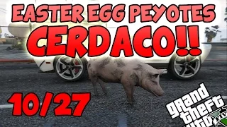 GTA 5 PS4 - EASTER EGG PEYOTES (10/27). Convertirse en CERDO, PERRO Y MÁS SIN HACKS!!
