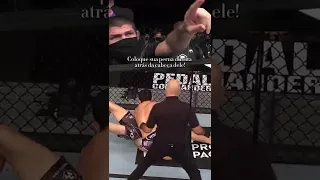 Coach Khabib INSTRUINDO Islam Makhachev a finalização Kimura.