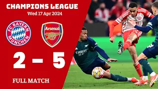 Bayern Munich 2 - 5 Arsenal | Champions League 23/24 | Gameplay 4K | EA FC24